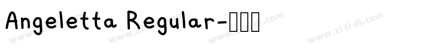 Angeletta Regular字体转换